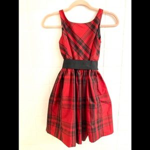POLO Ralph Lauren Girls Christmas Dress Plaid Fit-and-Flare Dress